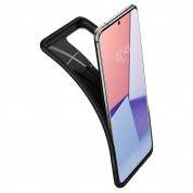 Spigen Liquid Air Case - силиконов (TPU) калъф с висока степен на защита за Samsung Galaxy S20 Ultra (черен-мат)  5