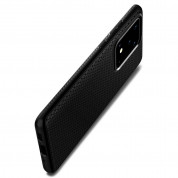 Spigen Liquid Air Case - силиконов (TPU) калъф с висока степен на защита за Samsung Galaxy S20 Ultra (черен-мат)  7