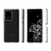 Spigen Liquid Crystal Case - тънък качествен силиконов (TPU) калъф за Samsung Galaxy S20 Ultra (прозрачен)  8