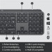 Logitech MX Keys Advanced Wireless Illuminated Keyboard - безжична клавиатура с подсветка (тъмносив)	 7