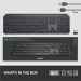 Logitech MX Keys Advanced Wireless Illuminated Keyboard - безжична клавиатура с подсветка (тъмносив)	 3