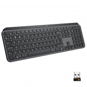 Logitech MX Keys Advanced Wireless Illuminated Keyboard - безжична клавиатура с подсветка (тъмносив)	