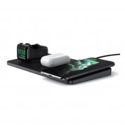 Satechi Trio Wireless Charging Pad - док станция и поставка за безжично зареждане на Qi устройства, Apple Watch и Apple AirPods (черен) 3