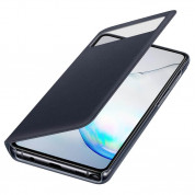 Samsung S-View Wallet Cover EF-EN770PBEGEU - оригинален калъф през който виждате информация от дисплея за Samsung Galaxy Note 10 Lite (черен) 1