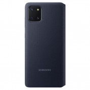 Samsung S-View Wallet Cover EF-EN770PBEGEU - оригинален калъф през който виждате информация от дисплея за Samsung Galaxy Note 10 Lite (черен) 2