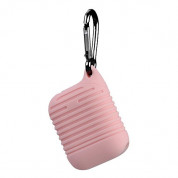 Silicone Case with Carabiner v2 (light pink)
