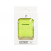 Silicone Case with Carabiner v3 - силиконов калъф с карабинер за Apple Airpods и Apple Airpods 2 (зелен) 3