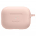 Spigen Airpods Pro Silicone Fit Case - силиконов калъф с карабинер за Apple Airpods Pro (розов) 3
