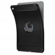 Spigen Rugged Armor Case - удароустойчив силиконов (TPU) калъф за iPad mini 5 (2019) (черен) 8
