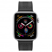 Spigen Retro Fit Band - кожена каишка за Apple Watch 42мм, 44мм, 45мм (черен) 1