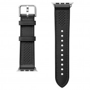 Spigen Retro Fit Band - кожена каишка за Apple Watch 42мм, 44мм, 45мм (черен) 4
