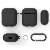 Spigen Airpods Silicone Case for Apple Airpods & Apple Airpods 2 (charcoal) 6