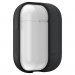 Spigen Airpods Silicone Case - силиконов калъф с карабинер за Apple Airpods и Apple Airpods 2 (тъмносив) 5