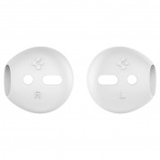 Spigen RA220 Airpods Ear Tips - антибактериални силиконови калъфчета за Apple Airpods и Apple Airpods 2 (бял) (4 броя) 2