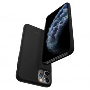 Spigen Silicone Fit Case - силиконов (TPU) калъф за iPhone 11 Pro Max (черен)  4
