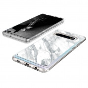 Spigen Ciel Cyrill Cecile Marble Case - дизайнерски удароустойчив кейс за Samsung Galaxy S10 Plus (бял) 5