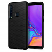 Spigen Liquid Air Case - силиконов (TPU) калъф с висока степен на защита за Samsung Galaxy A9 (2018) (черен-мат) 