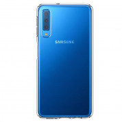 Spigen Liquid Crystal Case - тънък качествен силиконов (TPU) калъф за Samsung Galaxy A7 (2018) (прозрачен)  3