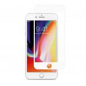 Moshi iVisor AG - обхващащо ръбовете матово защитно покритие за iPhone 8 Plus, iPhone 7 Plus, iPhone 6/6S Plus (бял)