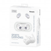 Platinet Freestyle Bluetooth Earphones Sport + Charging Station FS1083W - безжични блутут слушалки със станция за зареждане (бял)