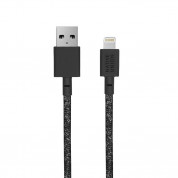 Native Union Belt Cable USB-C to Lightning - здрав плетен USB-C към Lightning кабел за Apple устройства с Lightning порт (черен) (120 см) 1