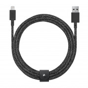 Native Union Belt Cable XL Lightning - здрав плетен кабел за устройства с Lightning порт (черен) (300 см) 1