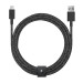 Native Union Belt Cable XL Lightning - здрав плетен кабел за устройства с Lightning порт (черен) (300 см) 2