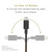 Native Union Belt Cable XL Lightning - здрав плетен кабел за устройства с Lightning порт (черен) (300 см) 5