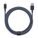 Native Union Belt Cable XL Lightning - здрав плетен кабел за устройства с Lightning порт (син) (300 см) 2