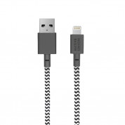 Native Union Belt Cable Lightning - здрав плетен кабел за устройства с Lightning порт (бял) (120 см) 1