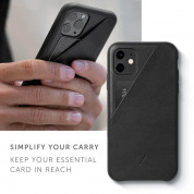 Native Union Clic Card Case - кожен (естествена кожа) кейс с джоб за кредитна карта за iPhone 11 (черен) 4