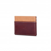 Moshi Slim Wallet - стилен портфейл от веган кожа (бургунди) 3