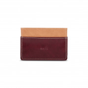 Moshi Lightweight Vegan Leather Slim Wallet - Burgundy Red