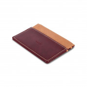 Moshi Lightweight Vegan Leather Slim Wallet - Burgundy Red 4