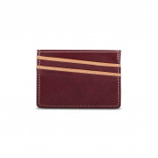 Moshi Lightweight Vegan Leather Slim Wallet - Burgundy Red 1