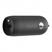 Belkin Boost Charge 18W USB-C Car Charger - зарядно за кола с USB-C изход за зареждане на мобилни устройства с USB-C (черен)
