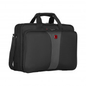 Wenger Legacy 16 Double Gusset Messenger - стилна и функционална чанта за MacBook и преносими компютри до 16 инча (черен) 1