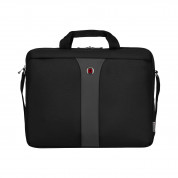 Wenger Legacy 17 Slimcase - стилна и функционална чанта за MacBook и преносими компютри до 17 инча (черен) 1