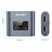 TeckNet CHD01003GA01 HDMI Switch Splitter - двупосочен HDMI превключвател за компютри и монитори 7