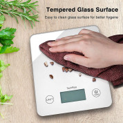 TechRise HKS05651WA01 Kitchen Scale Digital - кухненска везна с дисллей за измерване на теглото на хранителни продукти (бял) 5
