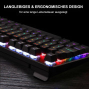 TeckNet EMK01020BD01 LED Illuminated Mechanical Gaming Keyboard (QWERTZ) - механична геймърска клавиатура с LED подсветка (за PC) 3