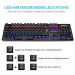 TeckNet EMK01020BD01 LED Illuminated Mechanical Gaming Keyboard (QWERTZ) - механична геймърска клавиатура с LED подсветка (за PC) 2