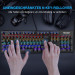 TeckNet EMK01020BD01 LED Illuminated Mechanical Gaming Keyboard (QWERTZ) - механична геймърска клавиатура с LED подсветка (за PC) 5