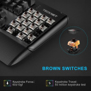 TeckNet Kumara EMK01027BK01 LED Illuminated Mechanical Gaming Keyboard - механична геймърска клавиатура с LED подсветка (за PC) 7