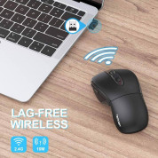 TeckNet EWM01773BA01 Folding 2.4G Wireless Mouse - малка сгъваема безжична мишка (за Mac и PC) (черна) 4