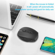 TeckNet EWM01773BA01 Folding 2.4G Wireless Mouse - малка сгъваема безжична мишка (за Mac и PC) (черна) 1