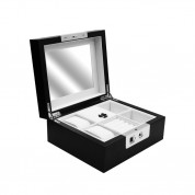 Fipilock Fingerprint Luxury Jewelry Box - кутия за бижута с отключване с пръстов отпечатък (черен)
