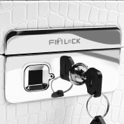 Fipilock Fingerprint Luxury Jewelry Box - кутия за бижута с отключване с пръстов отпечатък (черен) 1
