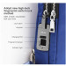Fipilock Fingerprint Shoulder Bag 13 in. - чанта за рамо с отключване с пръстов отпечатък (черен) 4
