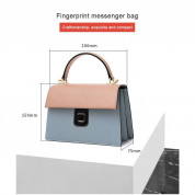 Fipilock Fingerprint Trend Lady Handbag - дамска чанта с отключване с пръстов отпечатък (светлосин) 6